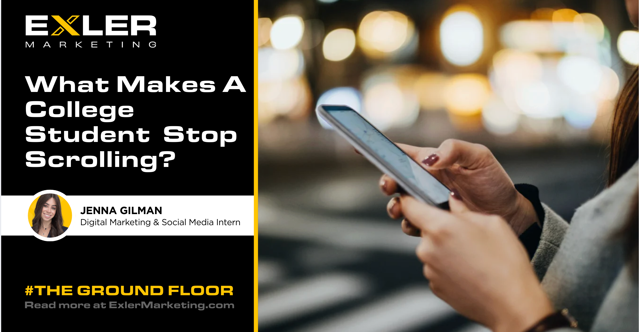 What Makes A College Student Stop Scrolling?